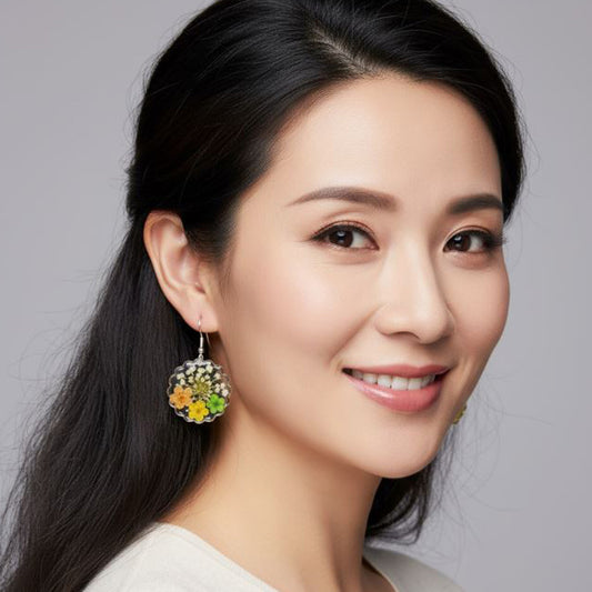 Handmade 925 Silver Flower Earrings | Sunshine Lace