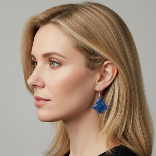 Handmade 925 Silver Flower Earrings | Hydrangea