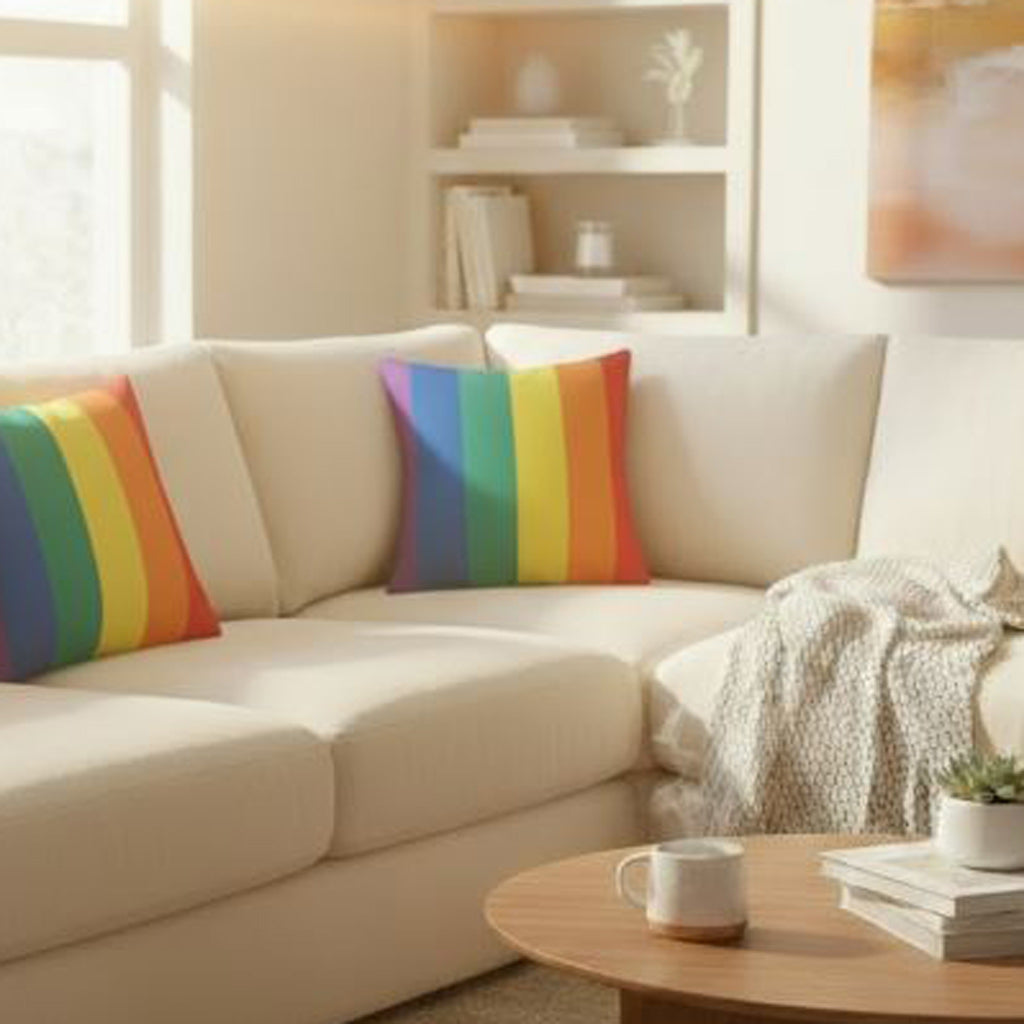 Set of 2 Rainbow Pride Cushion Covers | Bold & Inclusive