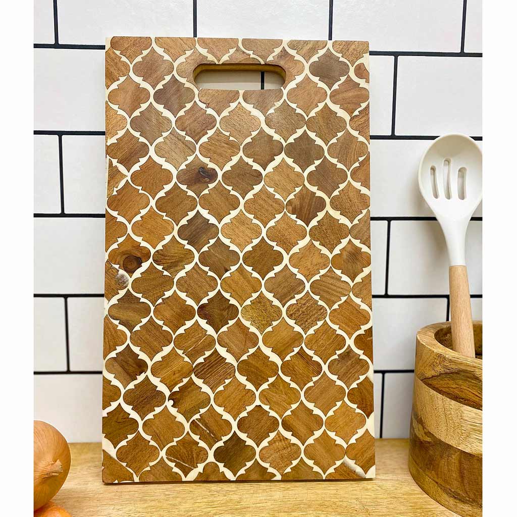 Moroccan Inspired Serving Platter | Mango Wood
