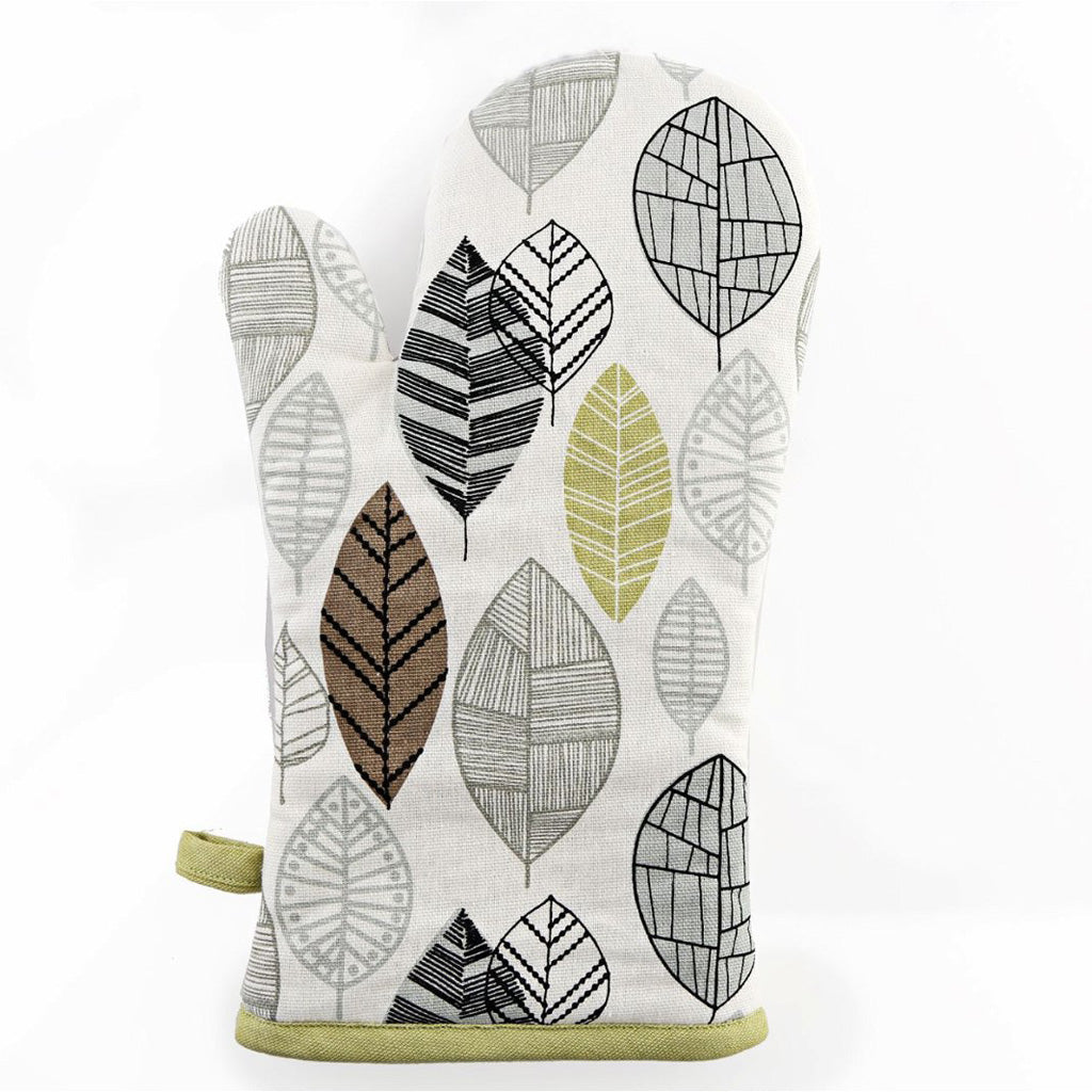 Sil Single Oven Glove | Green Leaf
