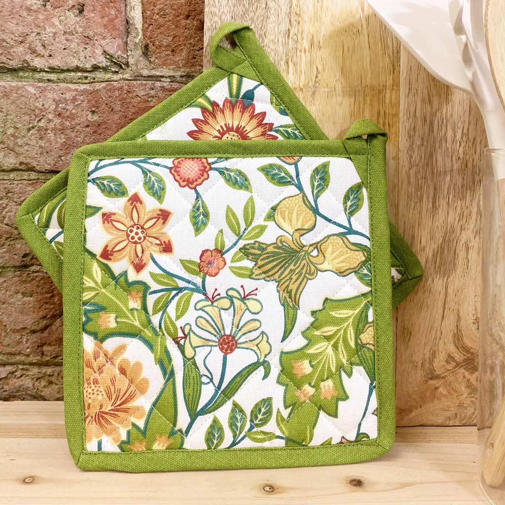 Temerity Jones Pack Of 2 Pot Holders | Floral