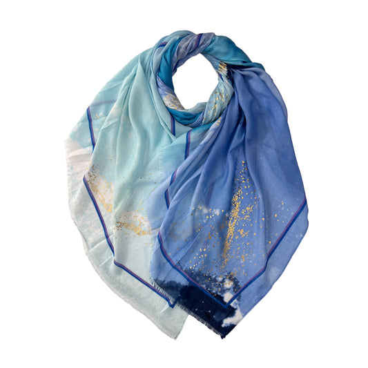 Viscose Scarf | Blue Ocean Spray