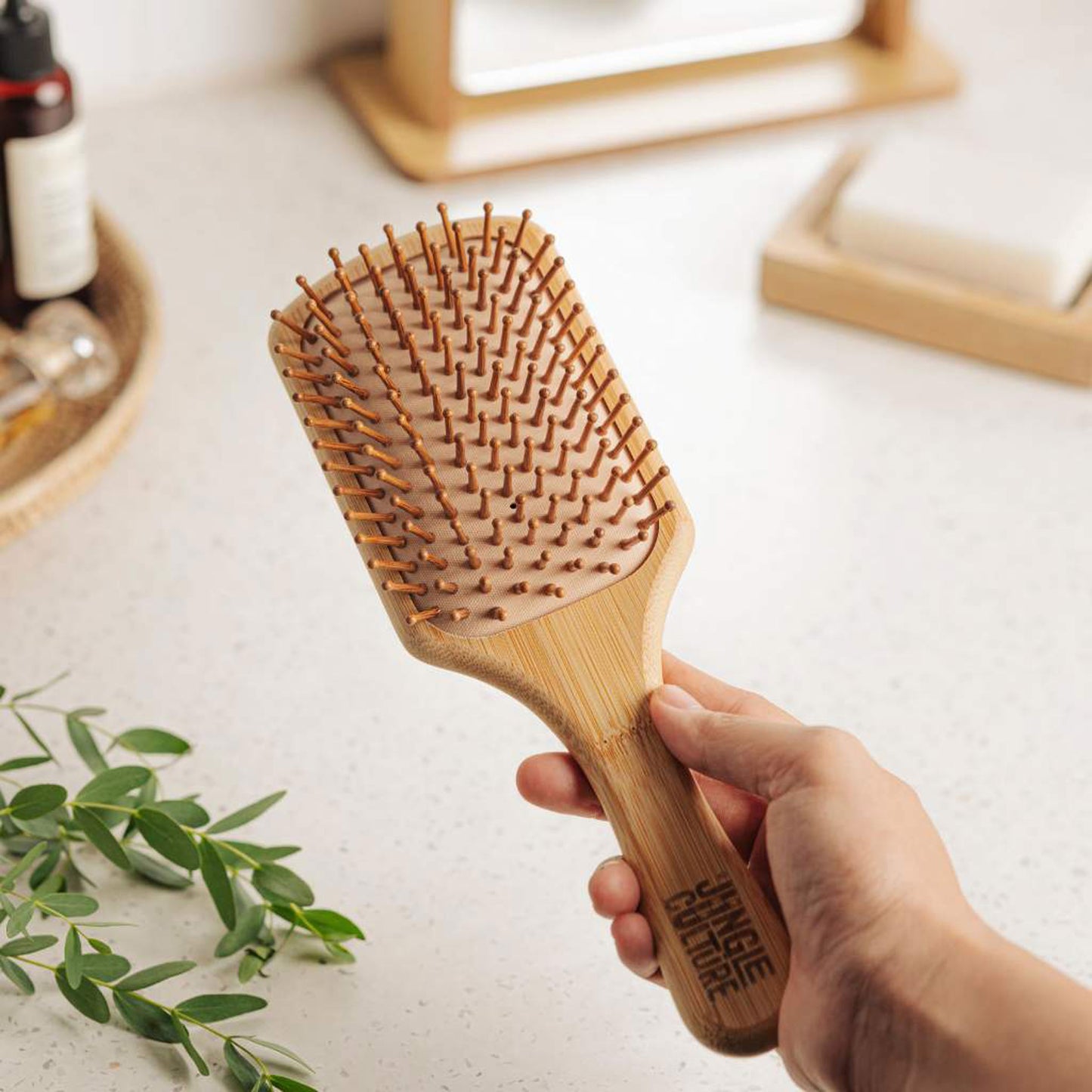 Sustainable Bamboo Paddle Hairbrush | Gentle Detangling