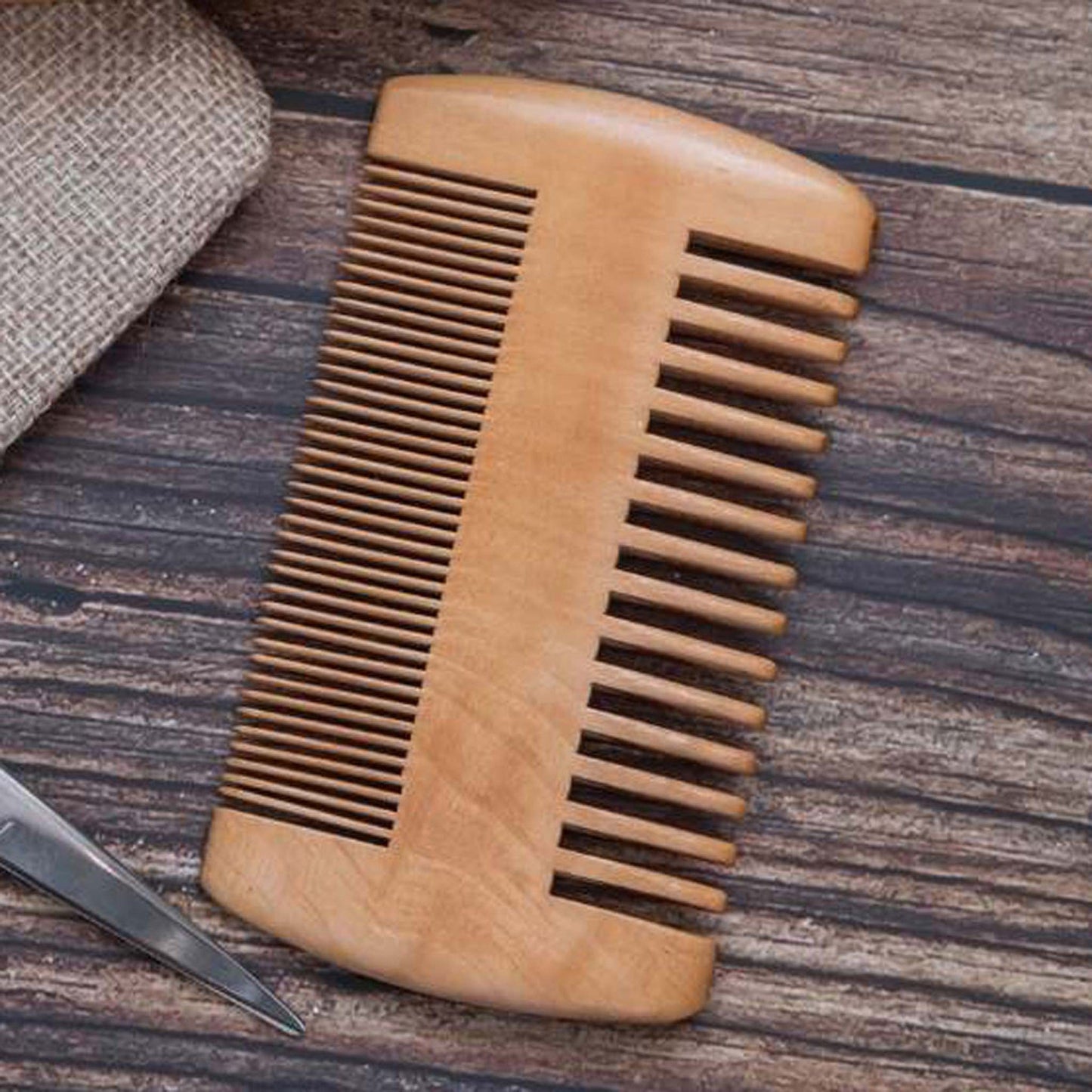 Organic Wooden Mens Beard Comb | Sustainable Grooming