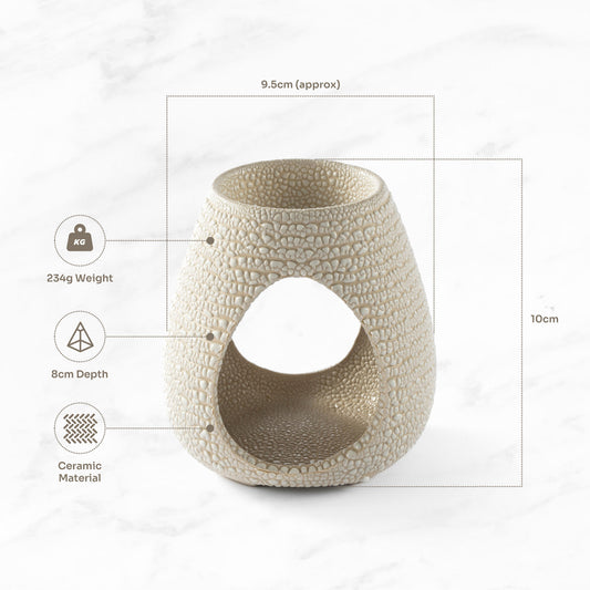 Beehive Ceramic Essential Oil & Wax Burner Gift | Cream