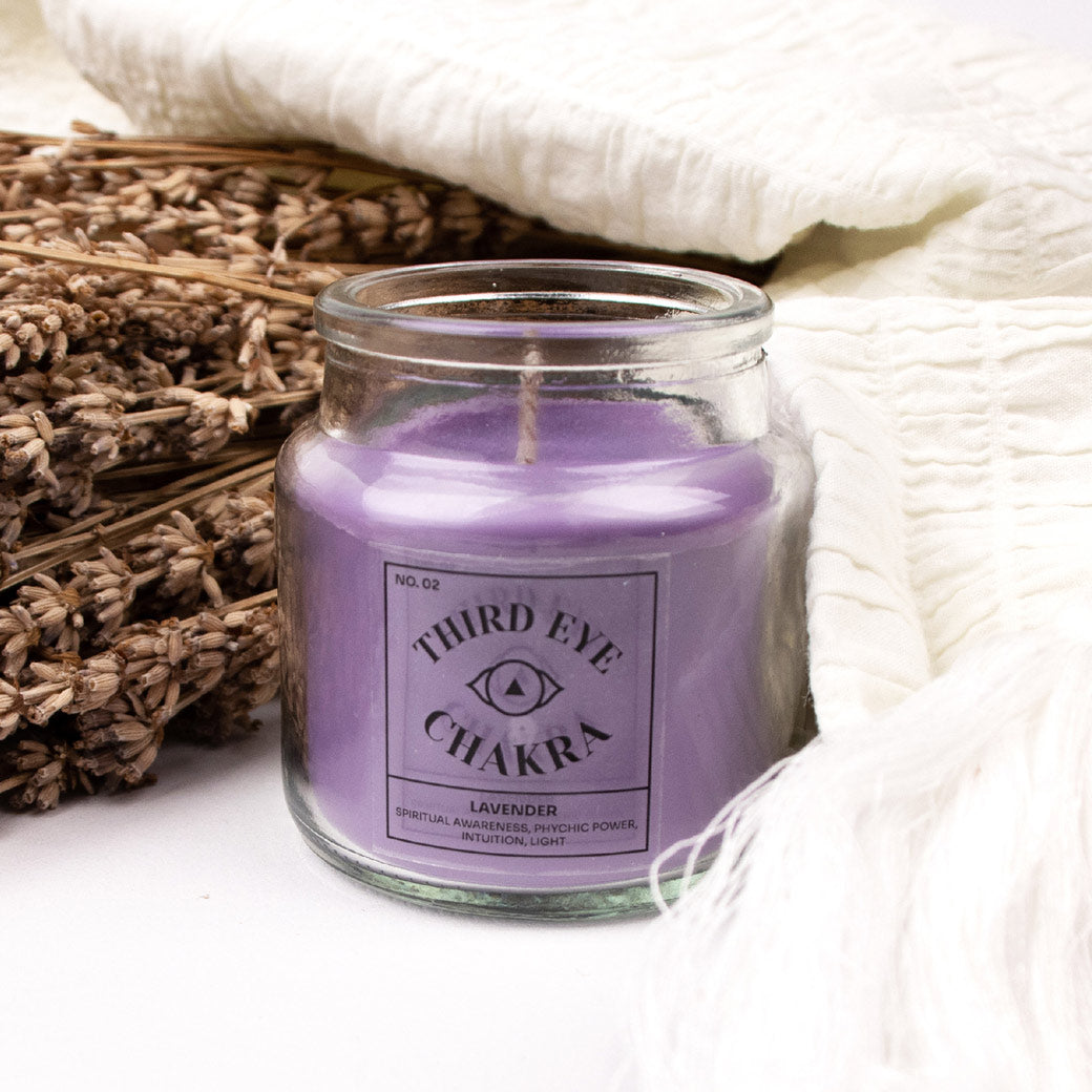 THIRD EYE CHAKRA SCENTED CANDLE LAVENDER