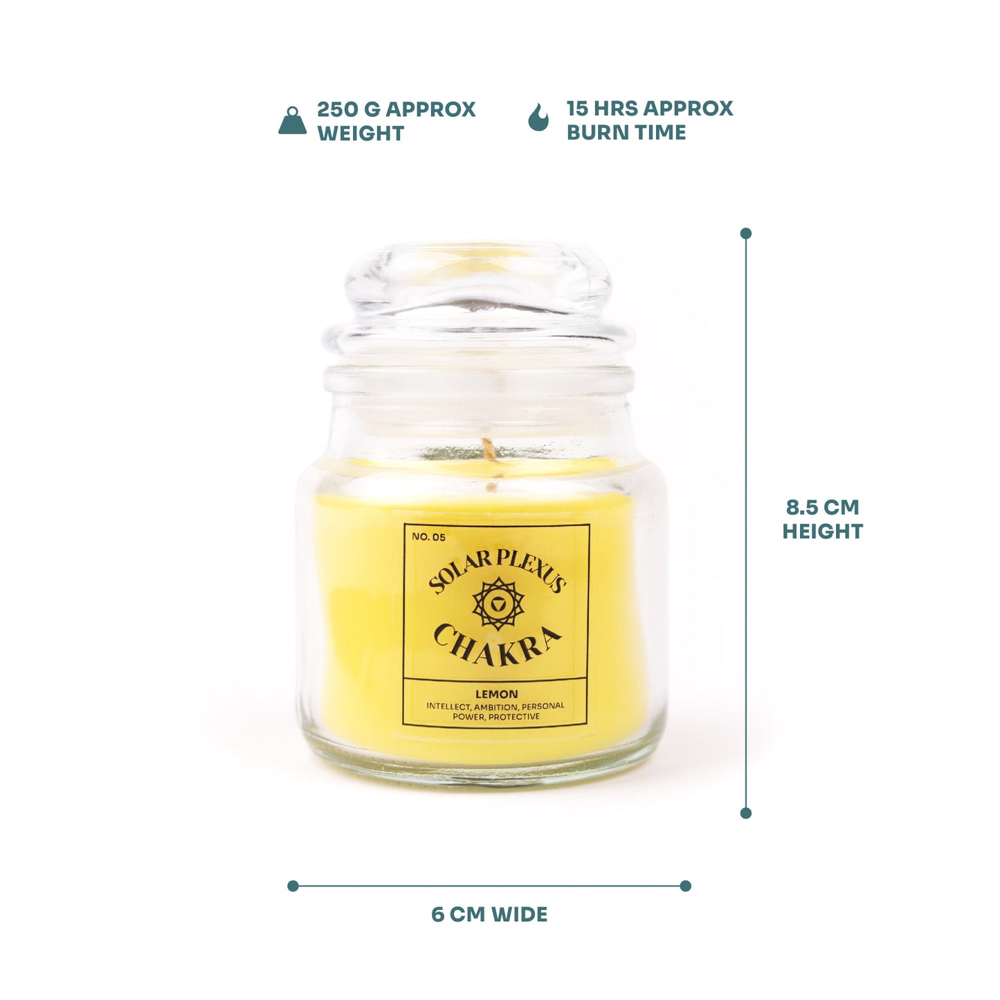 SOLAR PLEXUS CHAKRA SCENTED CANDLE LEMON