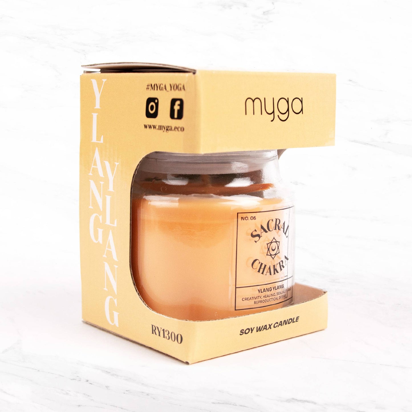 SACRAL CHAKRA SCENTED CANDLE YLANG YLANG