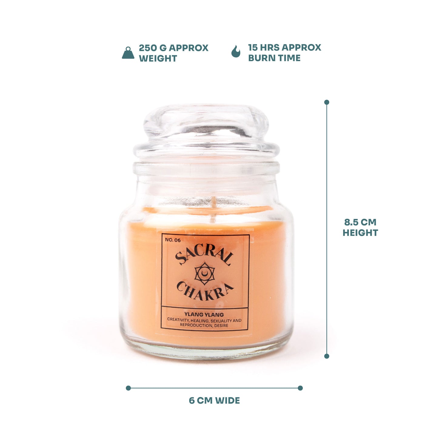 SACRAL CHAKRA SCENTED CANDLE YLANG YLANG