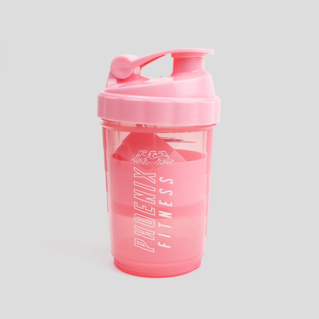 COMPARTMENT PROTEIN BOTTLE 500ML PINK