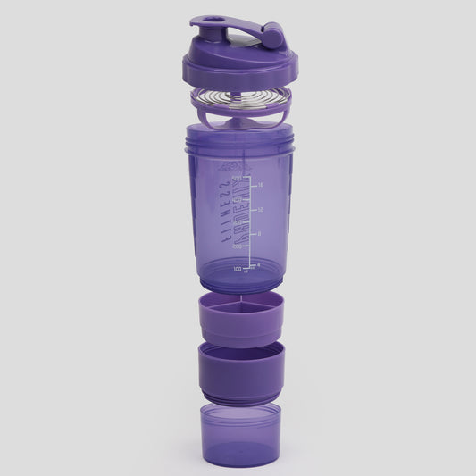 COMPARTMENT PROTEIN BOTTLE 500ML PURPLE