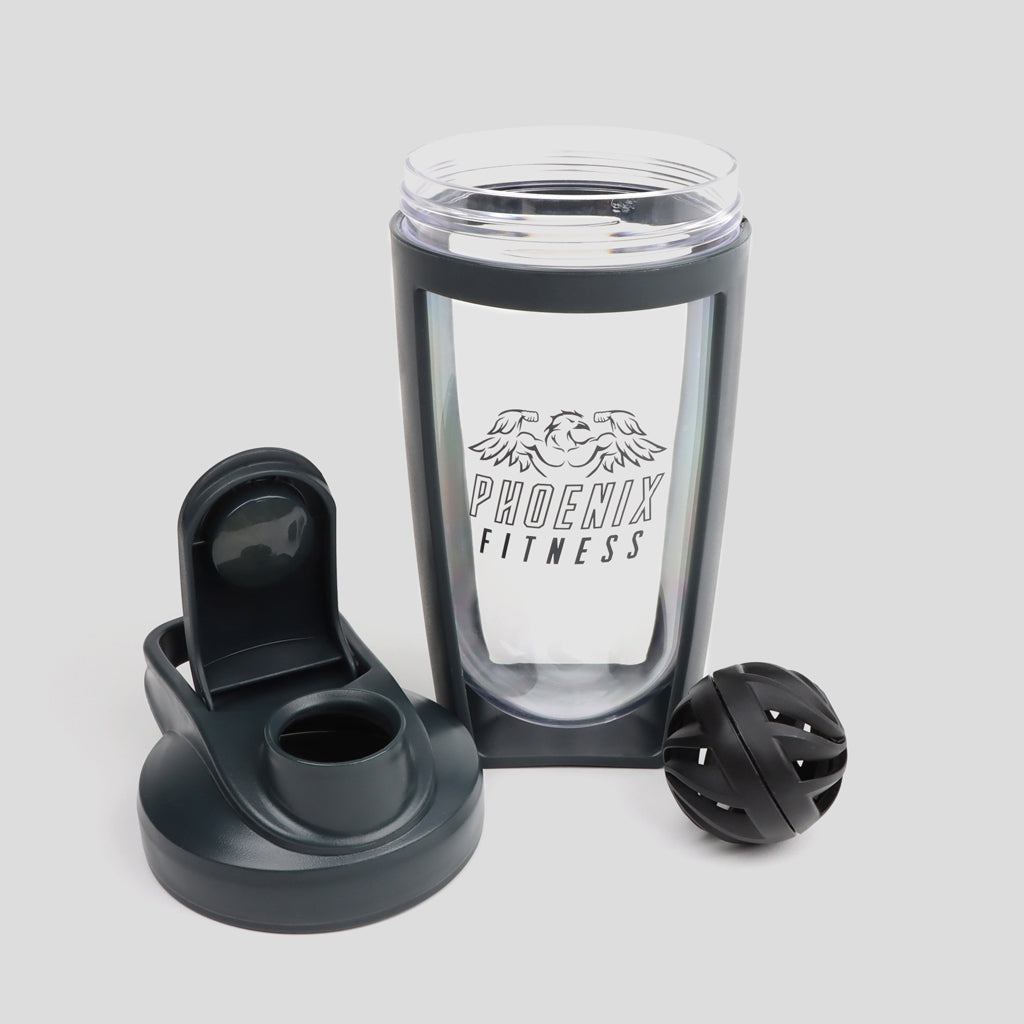 PROTEIN SHAKER BOTTLE 600ML SLATE