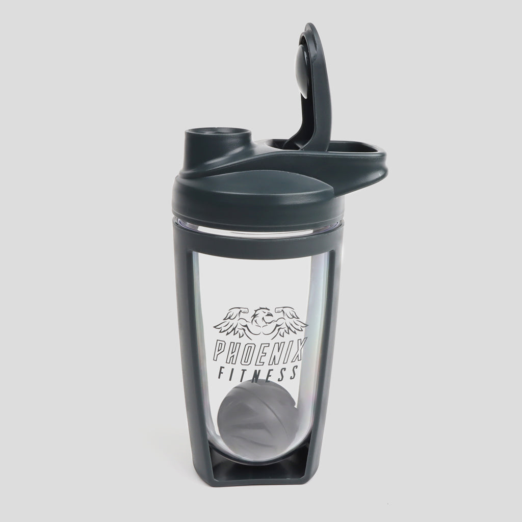 PROTEIN SHAKER BOTTLE 600ML SLATE