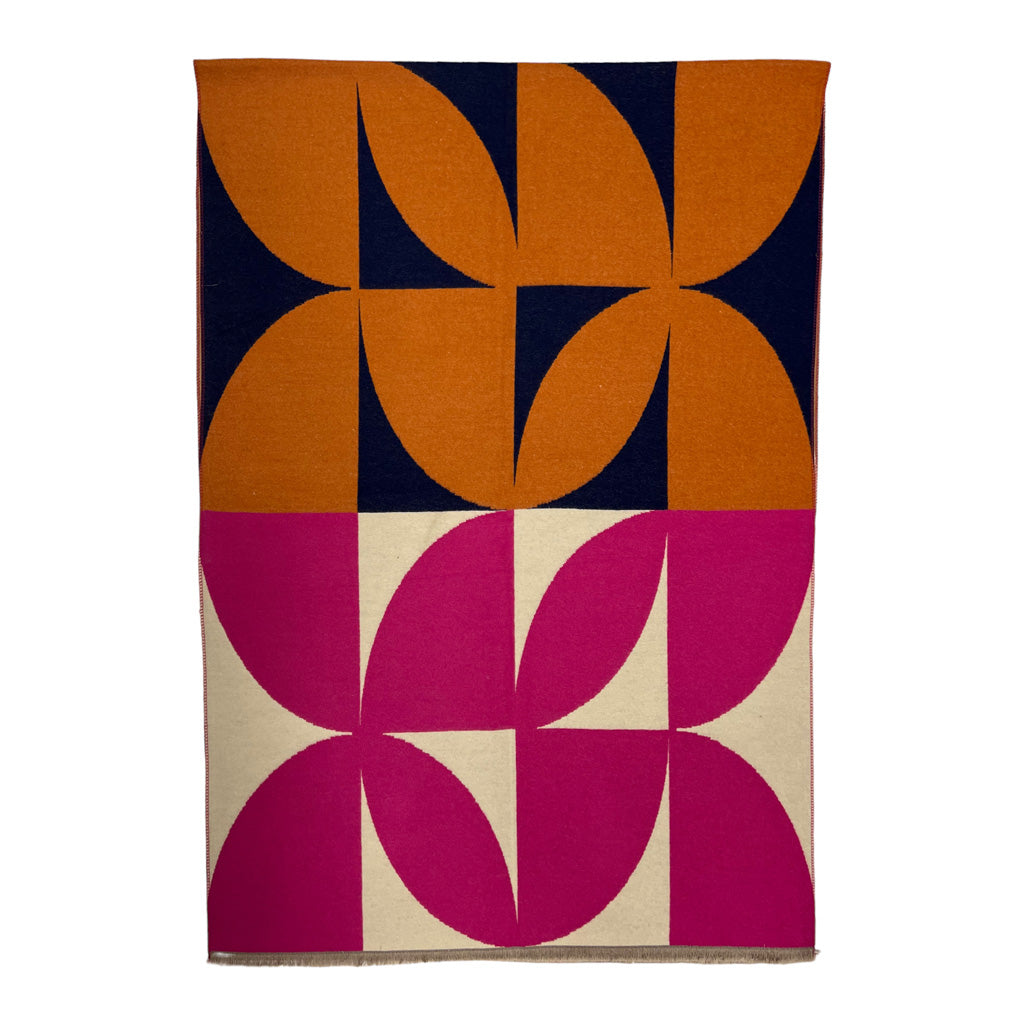 Cashmere Blend Scarf | Pink Leaf