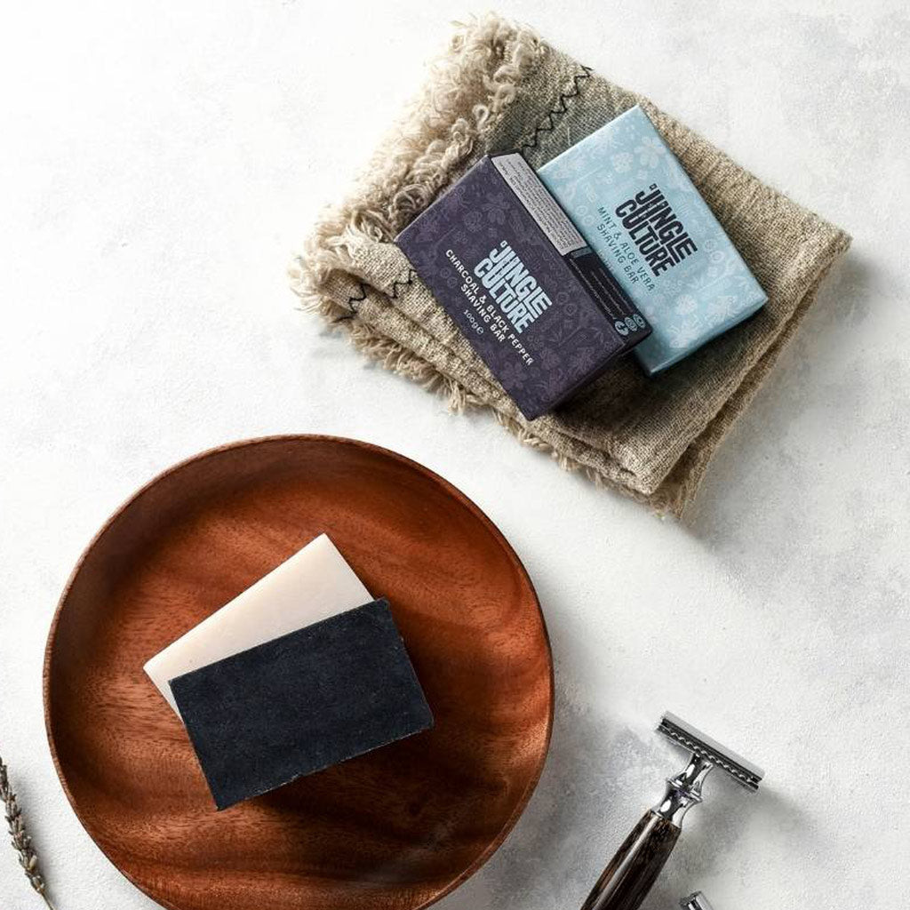 SHAVING SOAP BAR 100% ORGANIC NO WASTE 100G