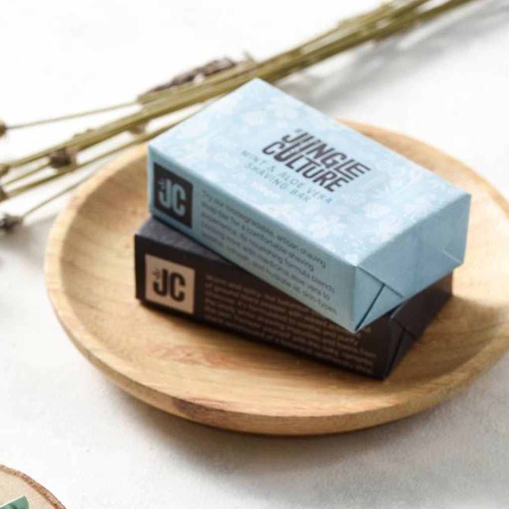 SHAVING SOAP BAR 100% ORGANIC NO WASTE 100G