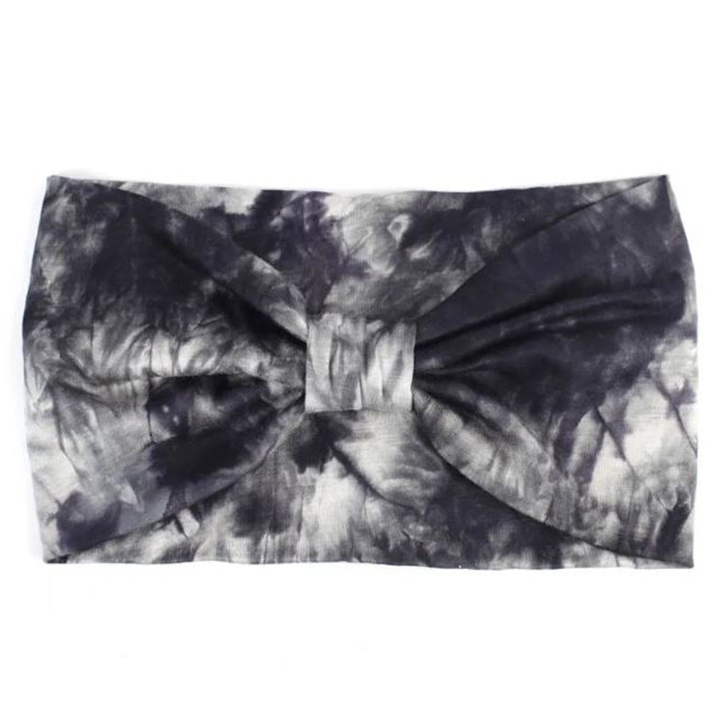WIDE KNOTTED HEADBAND 5% SPANDEX BLACK