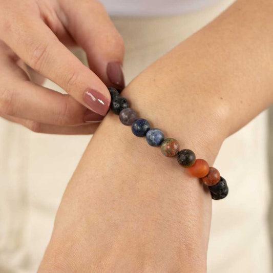 Strength Spiritual Gemstone Chakra Bracelet
