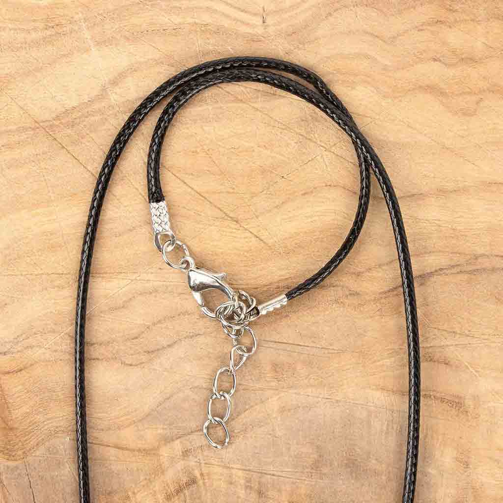 CORD CRYSTAL PENDANT NECKLACE UNAKITE