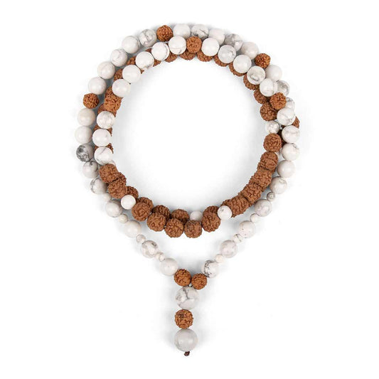 NATURAL GEMSTONE BEAD NECKLACE RUDRAKSHA
