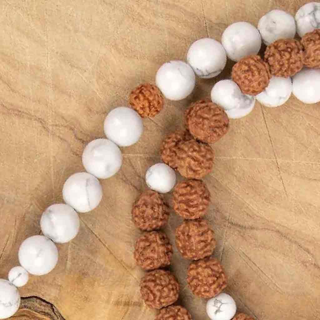 NATURAL GEMSTONE BEAD NECKLACE RUDRAKSHA