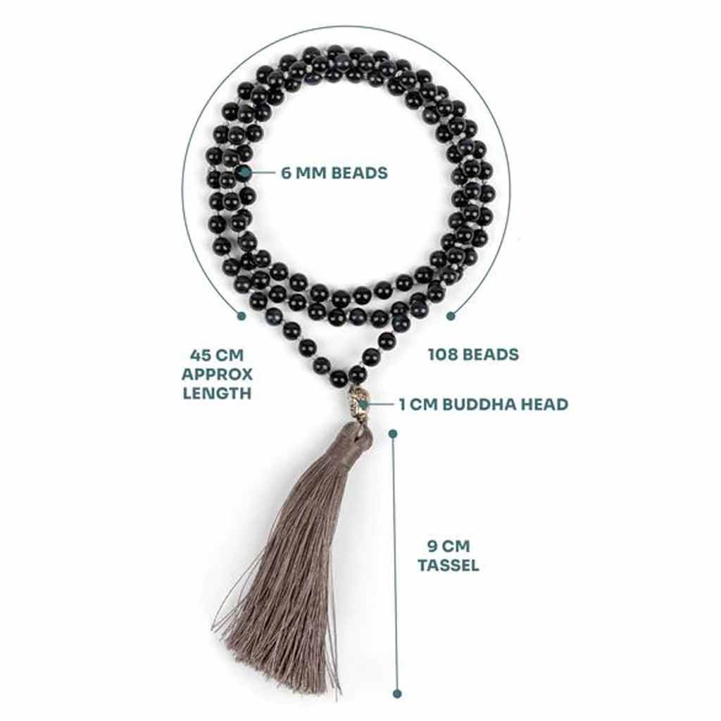 NATURAL GEMSTONE BEAD NECKLACE BLUE TIGER EYE