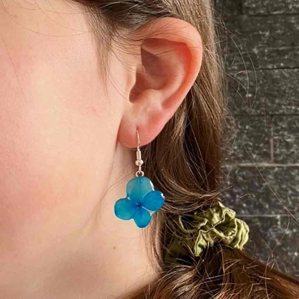 Handmade 925 Silver Flower Earrings | Hydrangea