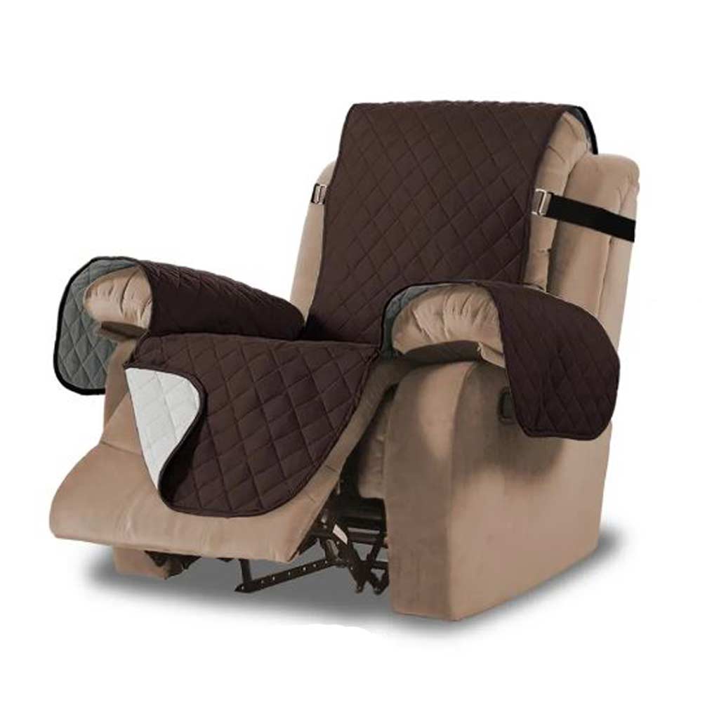 QUILTED RECLINER CHAIR COVER PROTECTION FROM PET HAIR + LINT
