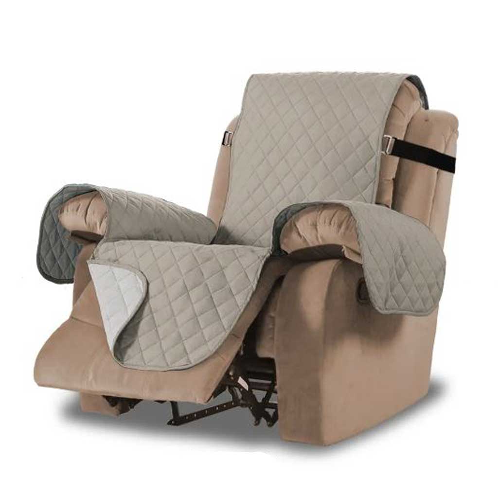 QUILTED RECLINER CHAIR COVER PROTECTION FROM PET HAIR + LINT