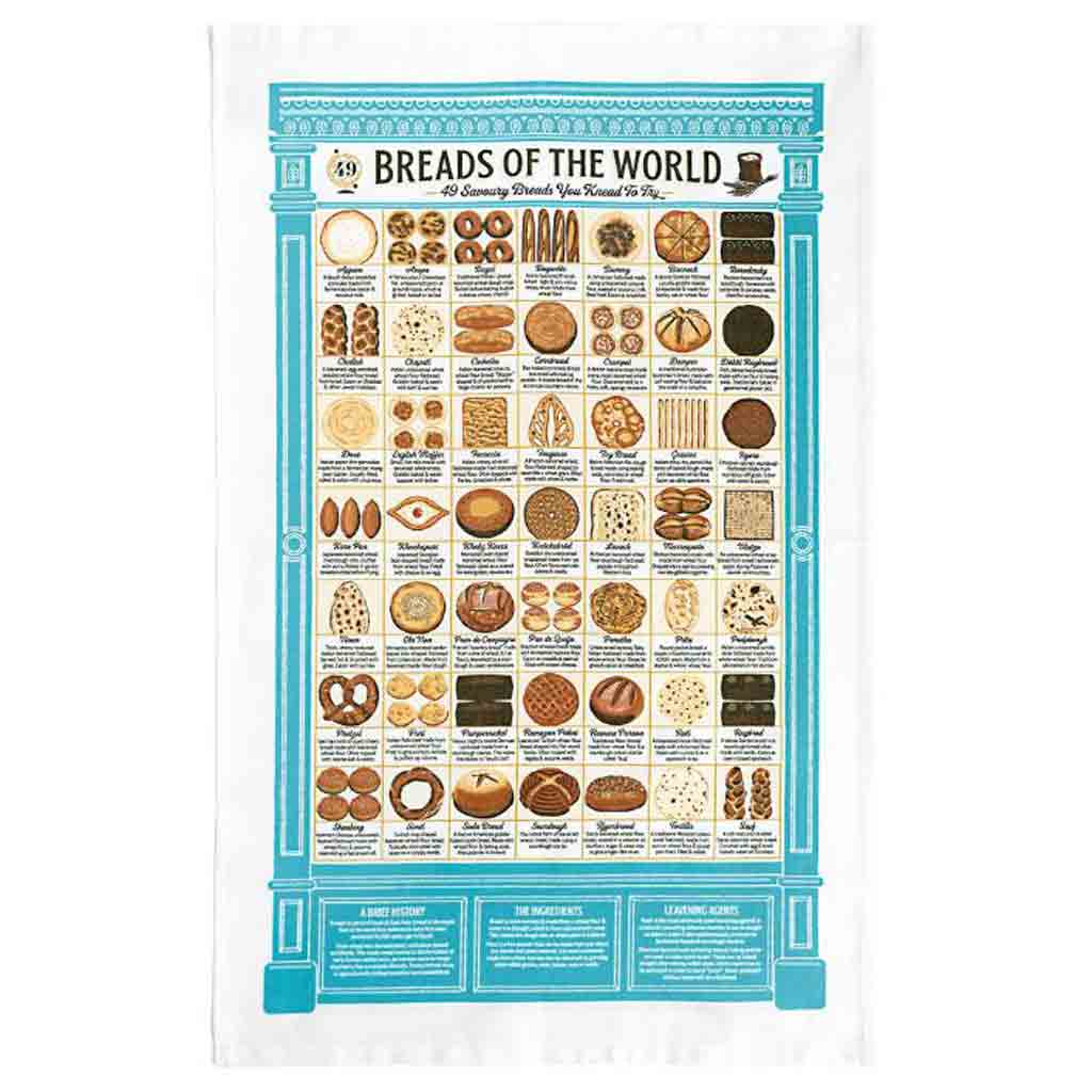Breads of the World Tea Towel