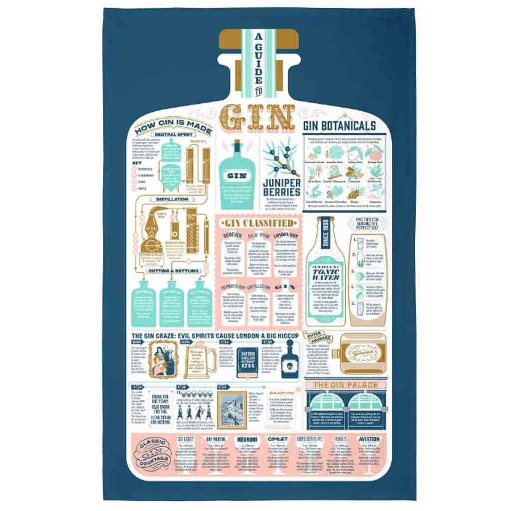 Stuart Gardiner Tea Towel | Guide To Gin