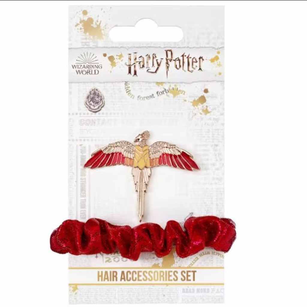 HARRY POTTER HAIR ACCESSORY SET FAWKES