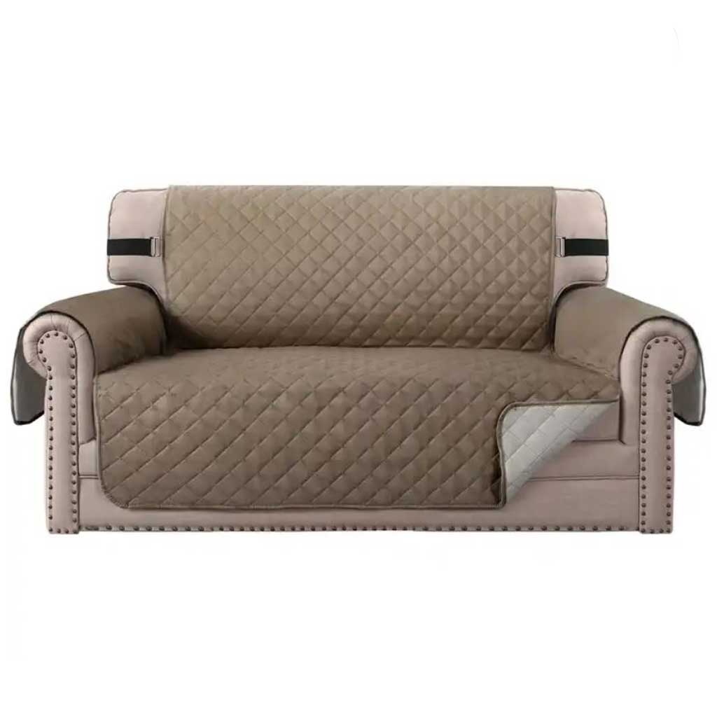 QUILTED SOFA COVER PROTECTION FROM PET HAIR 2 3 OR 4 SEATER