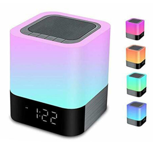 BLUETOOTH SPEAKER ALARM CLOCK COLOUR CHANGING