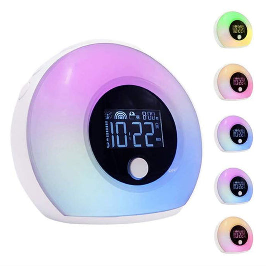 BLUETOOTH SPEAKER MUSICAL ALARM CLOCK COLOUR CHANGING