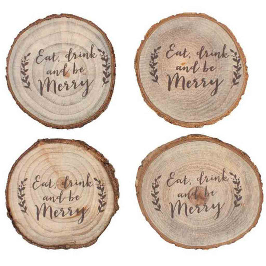 Be merry coaster set of 4