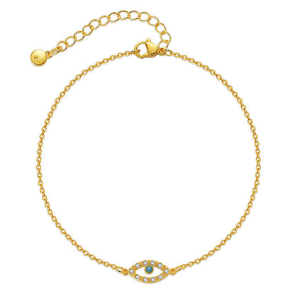 18K Gold Plated Nazar Evil Eye Anklet | Spiritual Protection