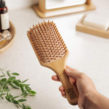 Sustainable Bamboo Paddle Hairbrush | Gentle Detangling