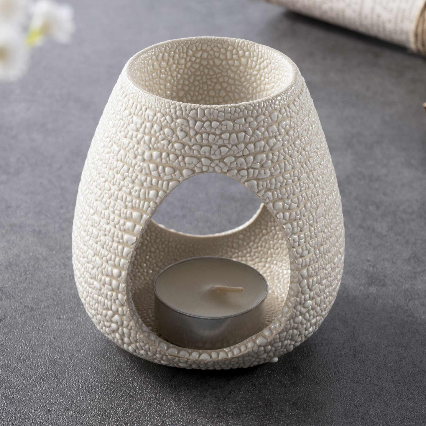 Beehive Ceramic Essential Oil & Wax Burner Gift | Cream