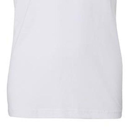 CREW NECK T-SHIRT TOP UNISEX WHITE