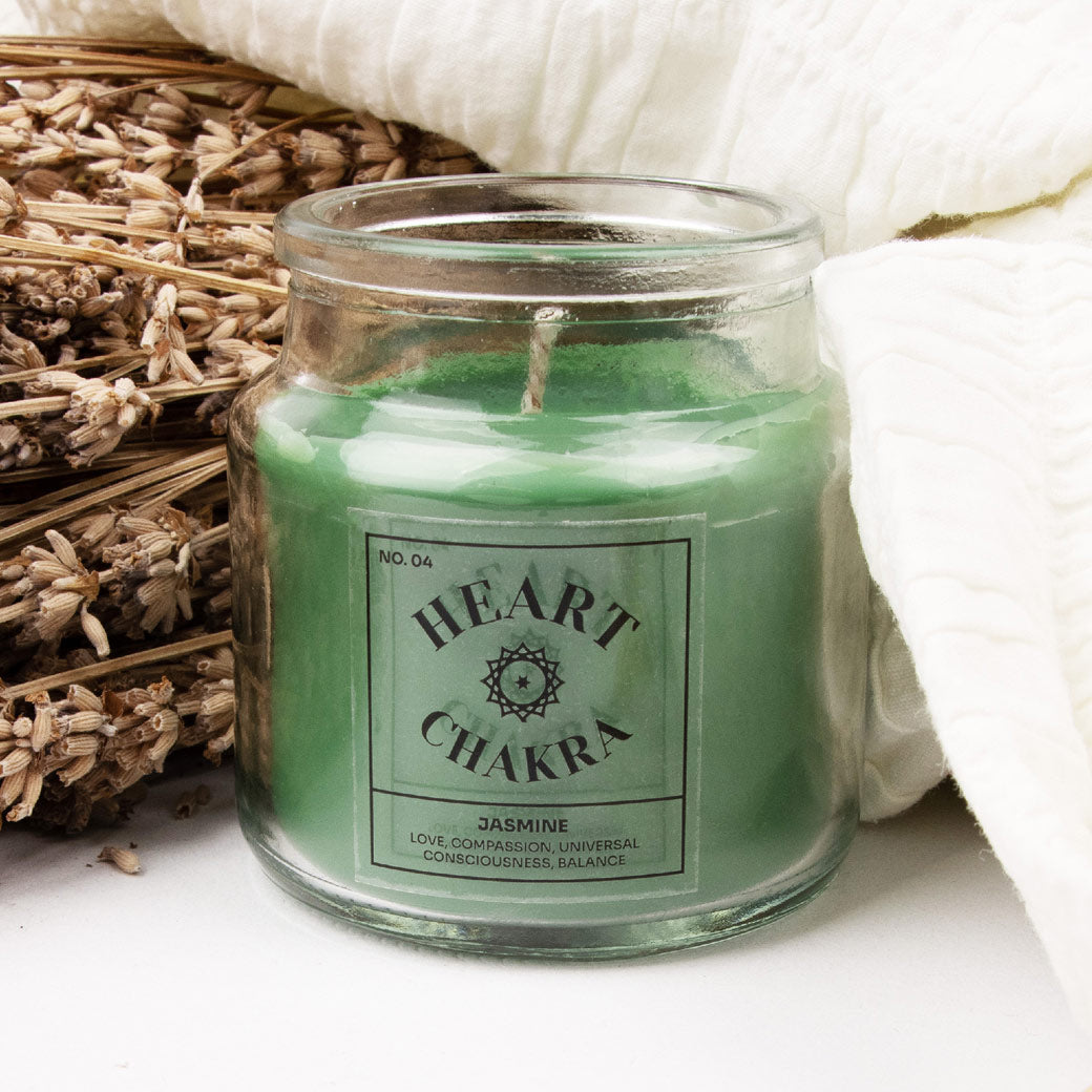 HEART CHAKRA SCENTED CANDLE JASMINE