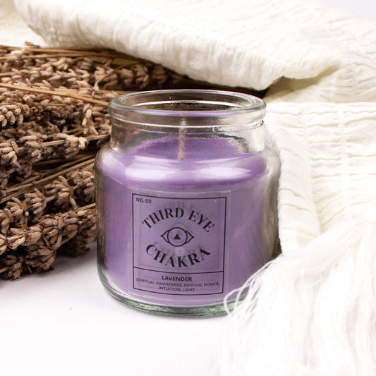 THIRD EYE CHAKRA SCENTED CANDLE LAVENDER