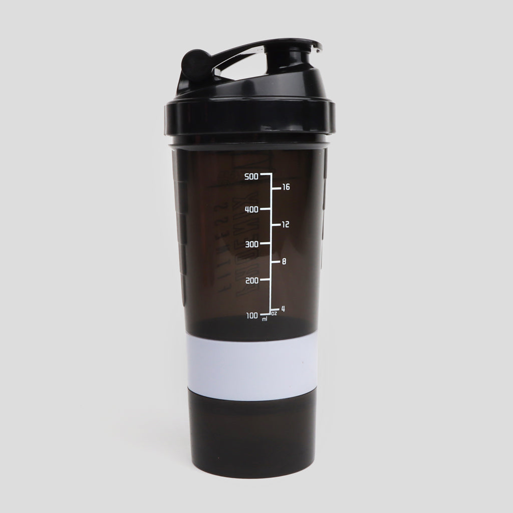 COMPARTMENT PROTEIN BOTTLE 500ML SLATE