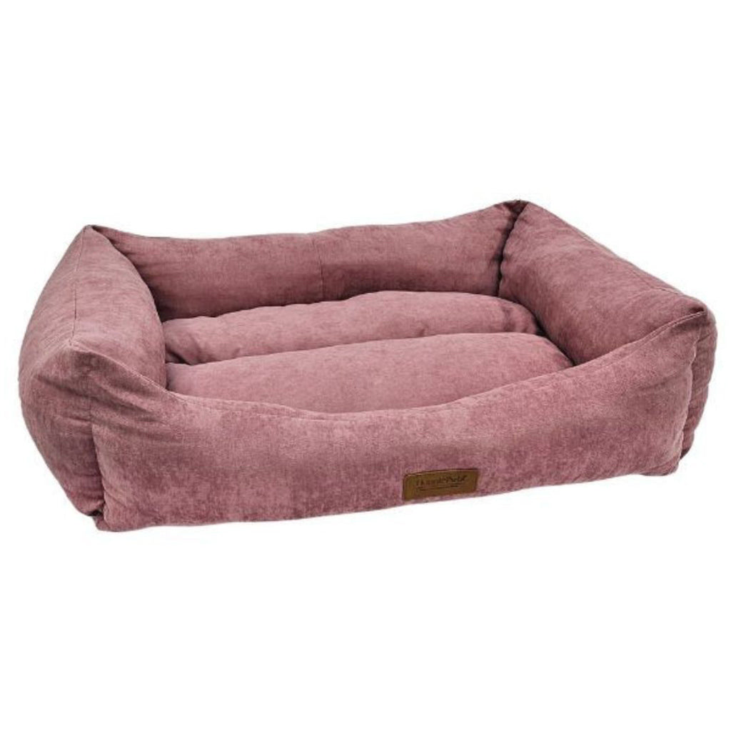 LUXURY DOG BED LOUNGER - PINK - SIZE MEDIUM