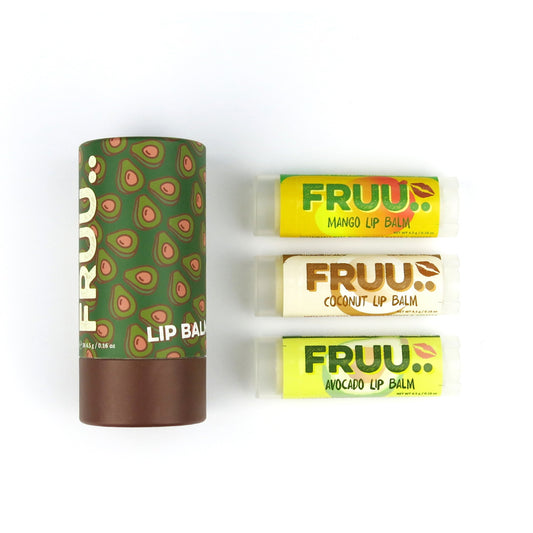 LIP BALM TRIO SET AVOCADO MANGO + COCONUT