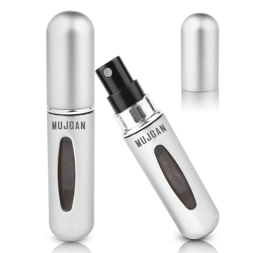 MINI PORTABLE REFILLABLE PERFUME BOTTLE SILVER