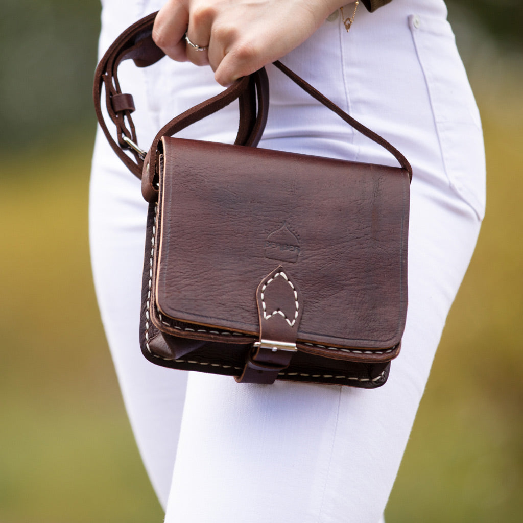 MOROCCAN LEATHER EMBOSSED BAG