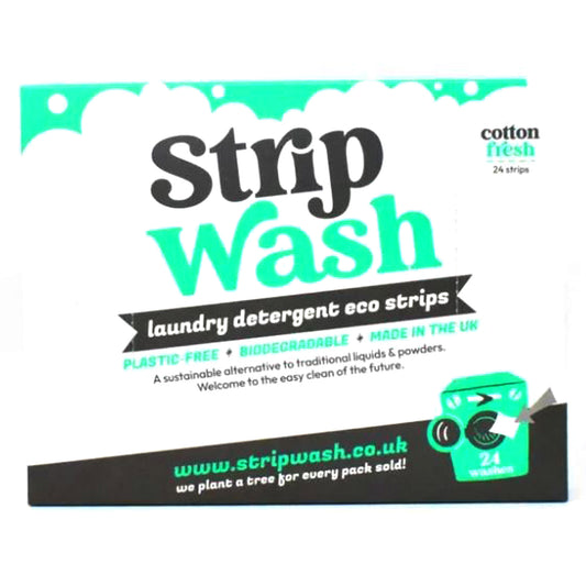 Eco-Friendly Laundry Detergent Strips 24 Pack | Cotton