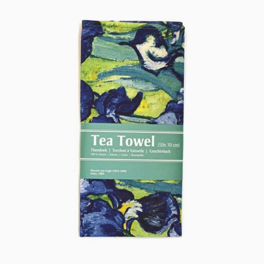 Van Gogh Irises Cotton Tea Towel